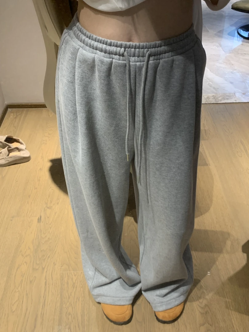 加绒 崔星星【街拍卫裤】设计感松弛慵懒显瘦卫裤