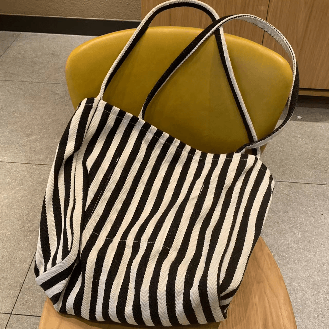 金饺子【条纹包】休闲百搭大容量单肩包