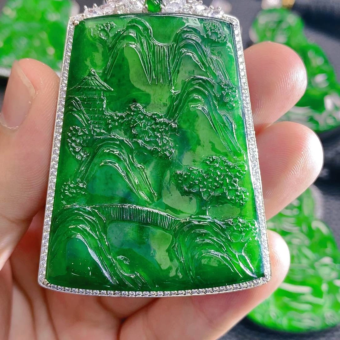 【闪购商品】翡翠颈饰未镶嵌天然A货翡翠 假一赔十