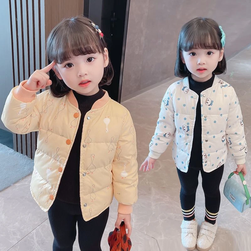 巴娜拉女童冬季轻薄棉衣儿童洋气冬款棉袄小童冬装外套女宝宝DR