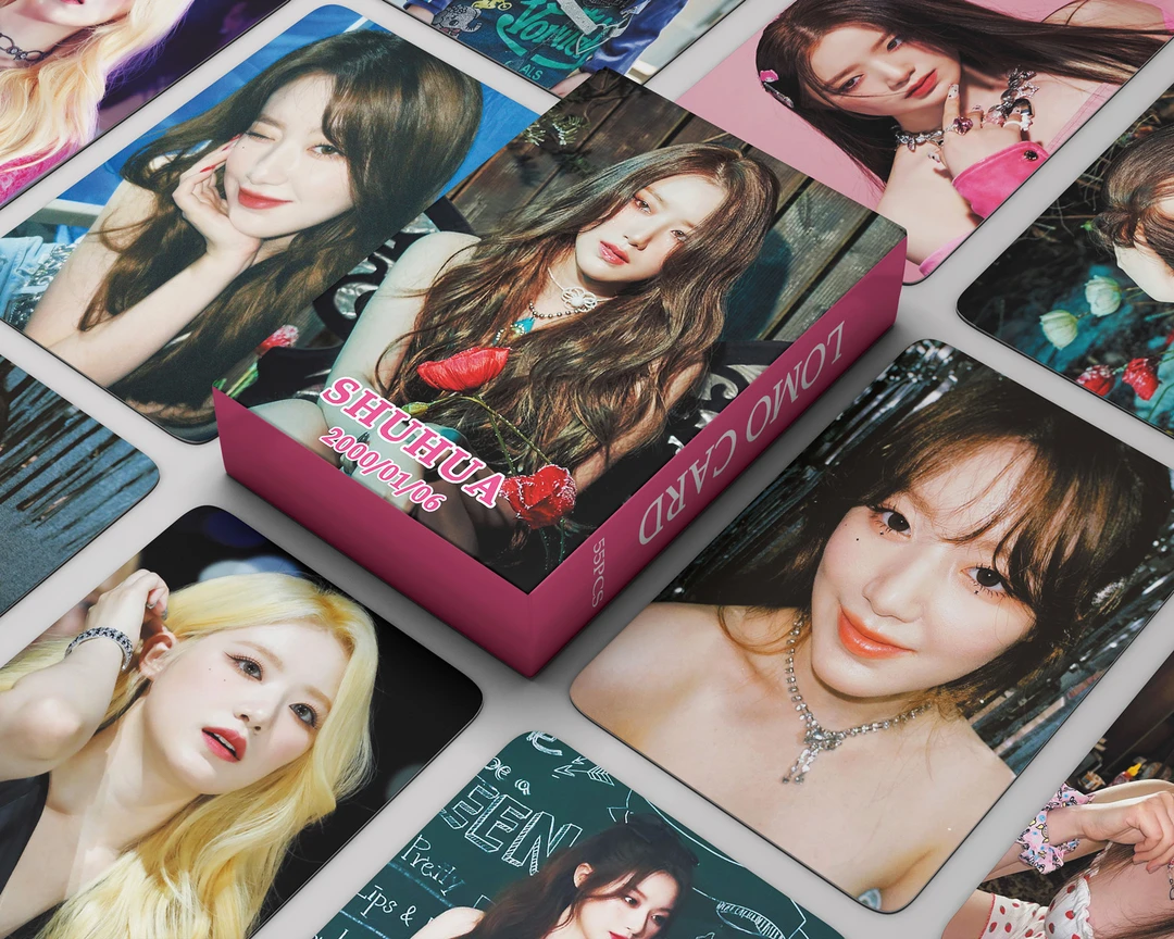55张(G)I-DLE卡片I FEEL叶舒华小卡周边SHUHUA 单人自制收藏卡