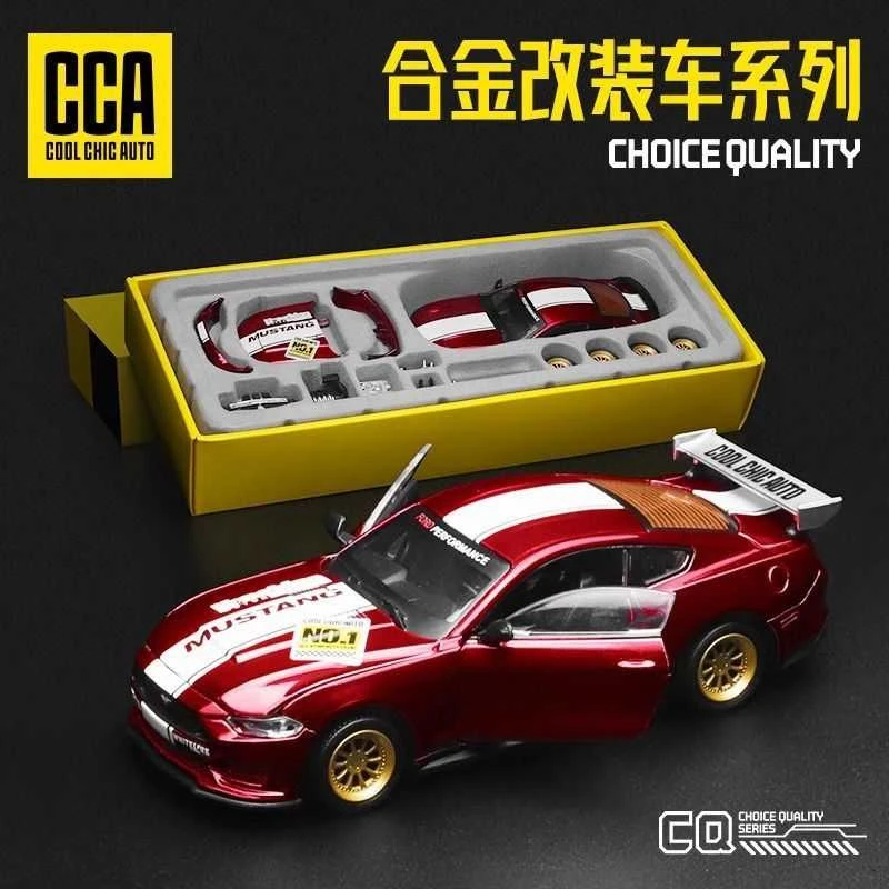 彩珀CCA1:42合金经典福特野马GT赛跑车改装DIY模型玩具潮玩礼物