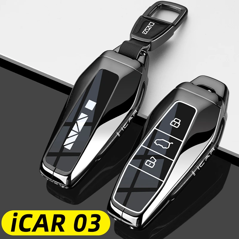 2024款奇瑞iCAR03钥匙套24新款icar03t专用四驱长续航版车包扣壳