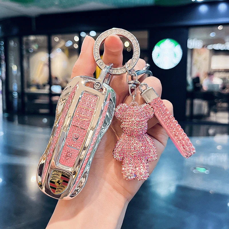 保时捷钥匙套壳帕拉梅拉Panamera卡宴Cayenne扣Macan911车高级女