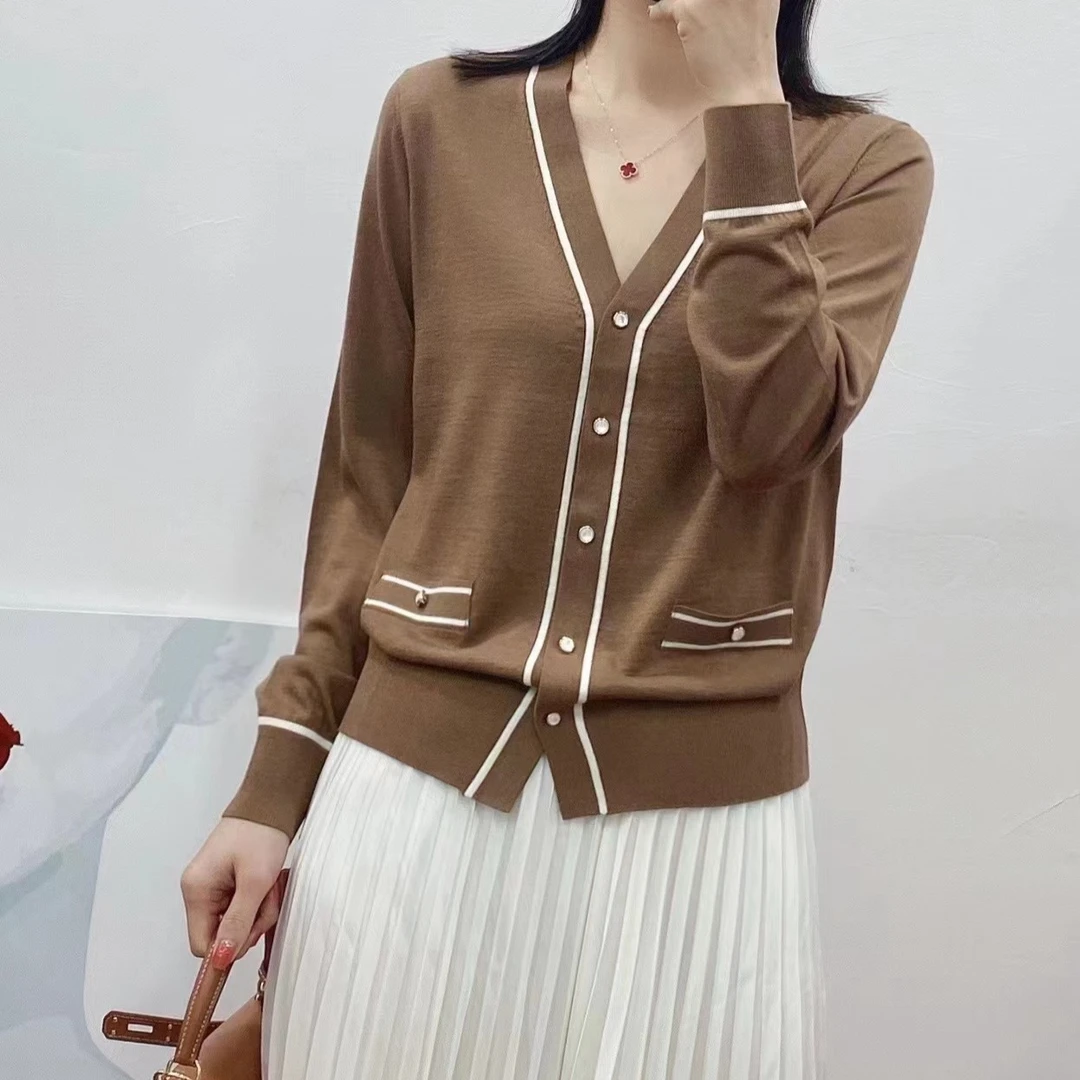 简约大气美丽诺羊毛开衫