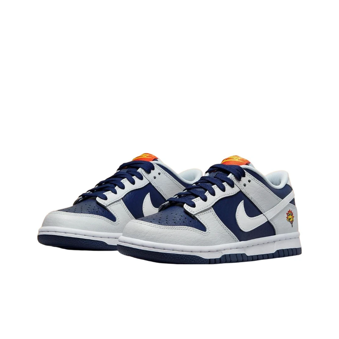 Nike Dunk Low GS 白蓝橙 变色 太阳花 女子 低帮 休闲 板鞋