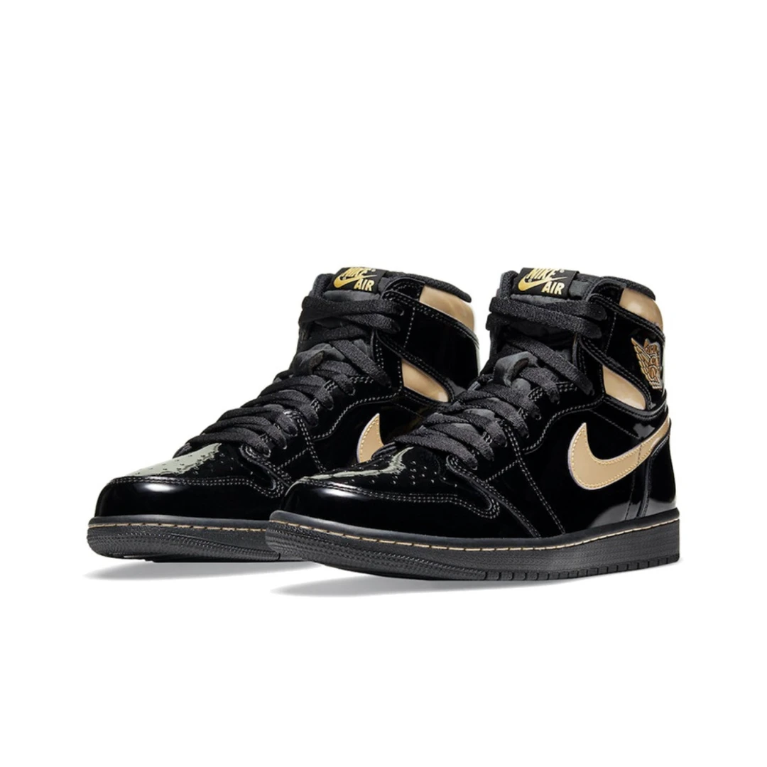 Nike Air Jordan 1 high AJ1 黑金 高帮 男款 休闲 复古 篮球鞋
