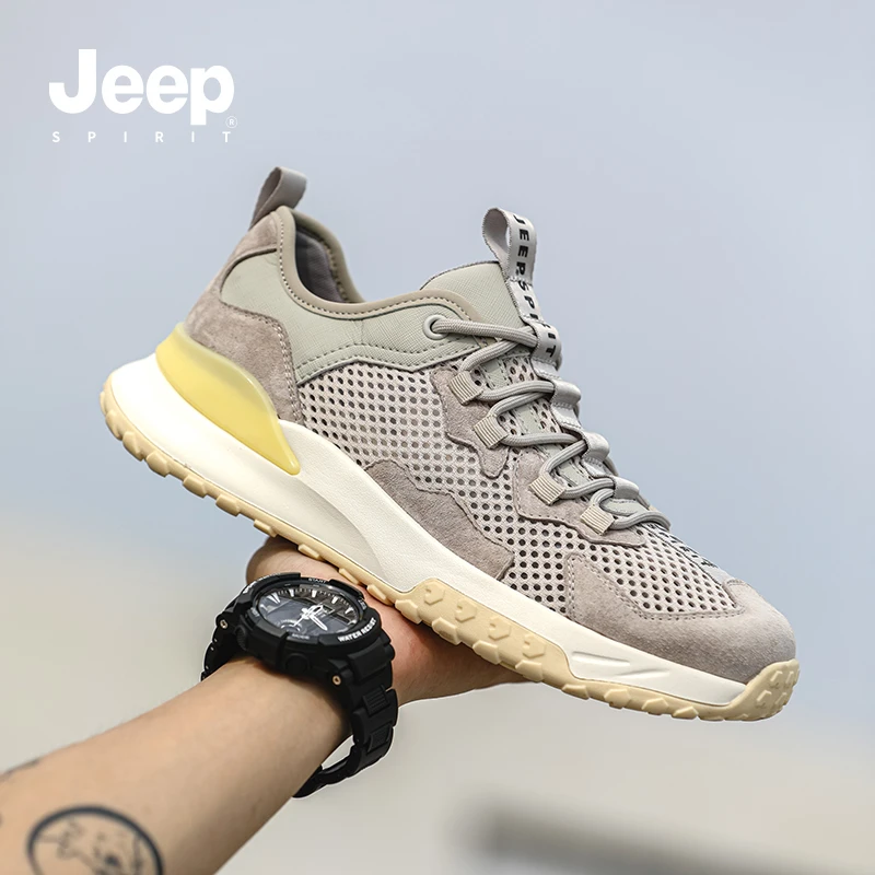JEEPSPIRIT吉普男鞋软底新款潮鞋运动休闲鞋户外时尚透气潮流男