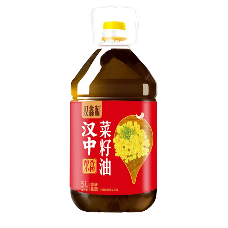 陕西汉中菜籽油非转基因汉中菜籽油食用油5L