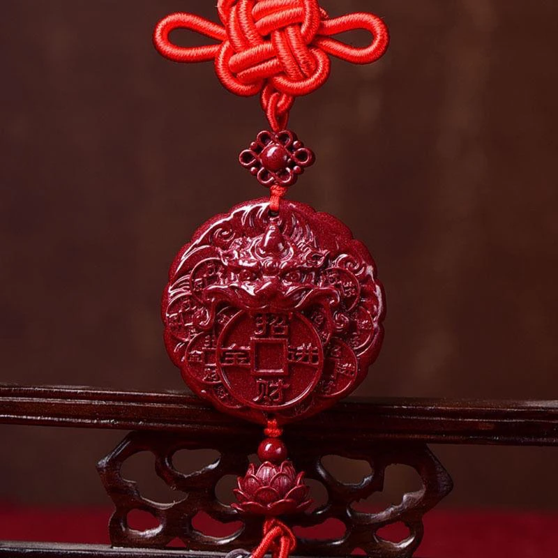 含辰砂工艺品紫金砂招什么进宝车挂件