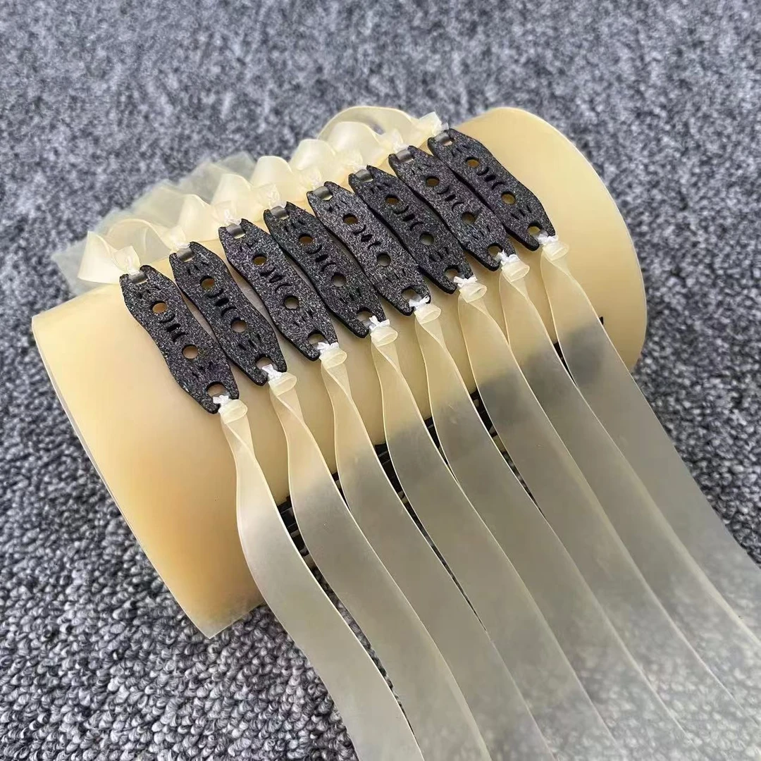 高弹力扁皮筋竞速皮筋高回弹素色皮筋暴力款有架高回弹力耐用