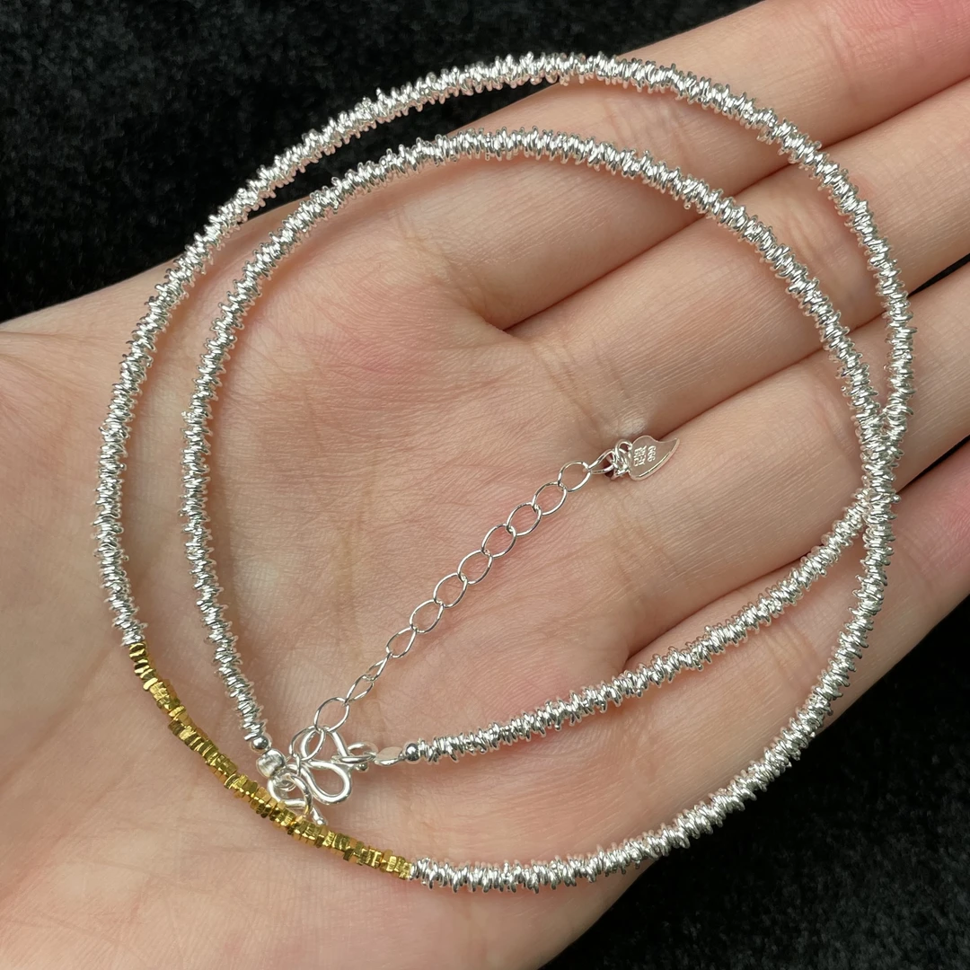 足银银制品 【玉氏甄选】足银999小盘缠项链 CAN2590655