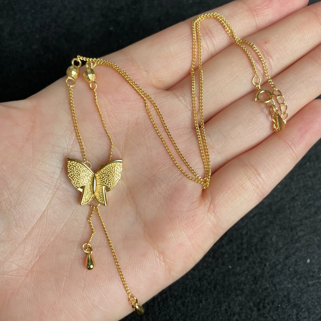 925银银制品 【闪闪珠宝】925银蝴蝶套链 CAN1790268