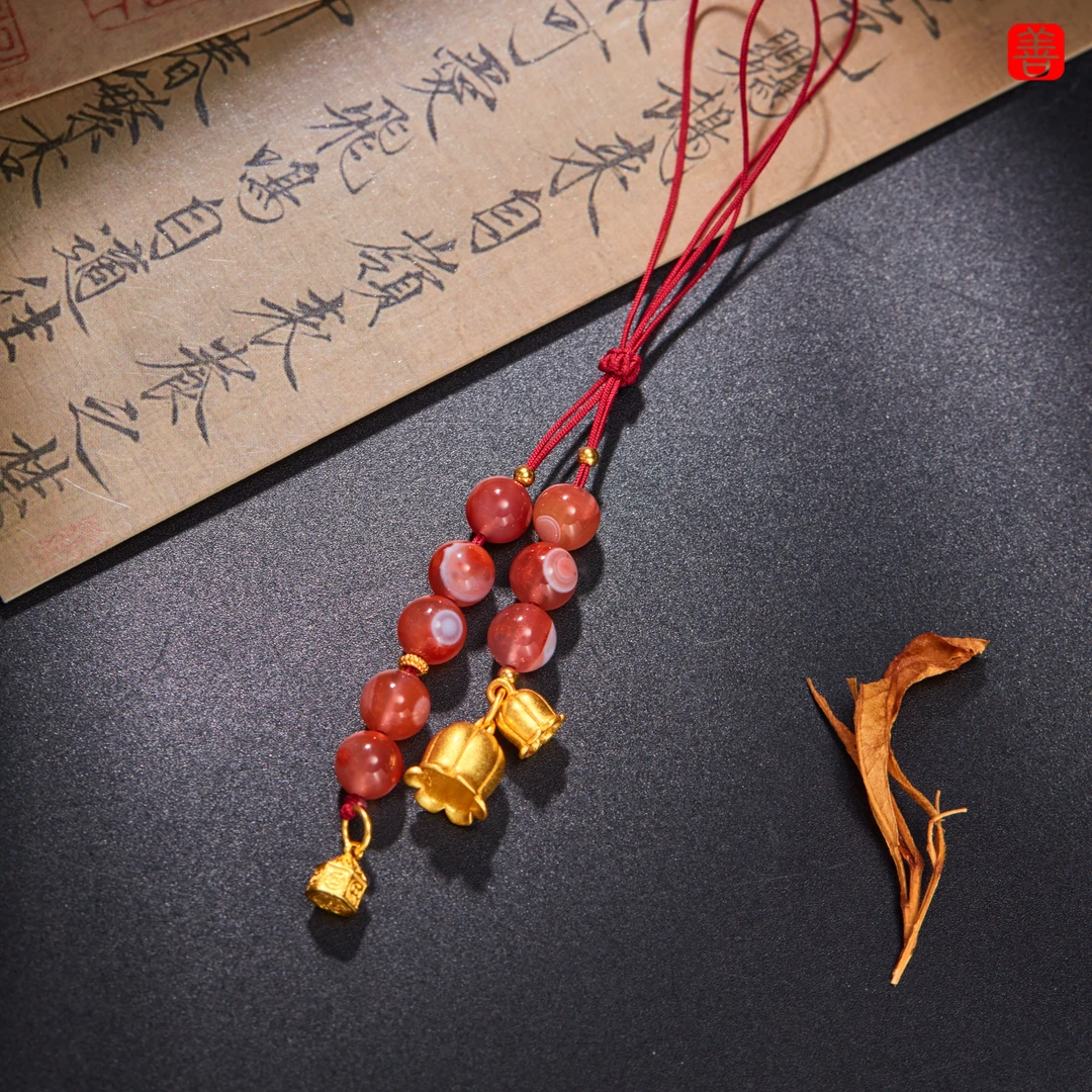 【思嘉】命里欢丨两世欢南红圆珠挂坠多样性发一#DZSJCK005028