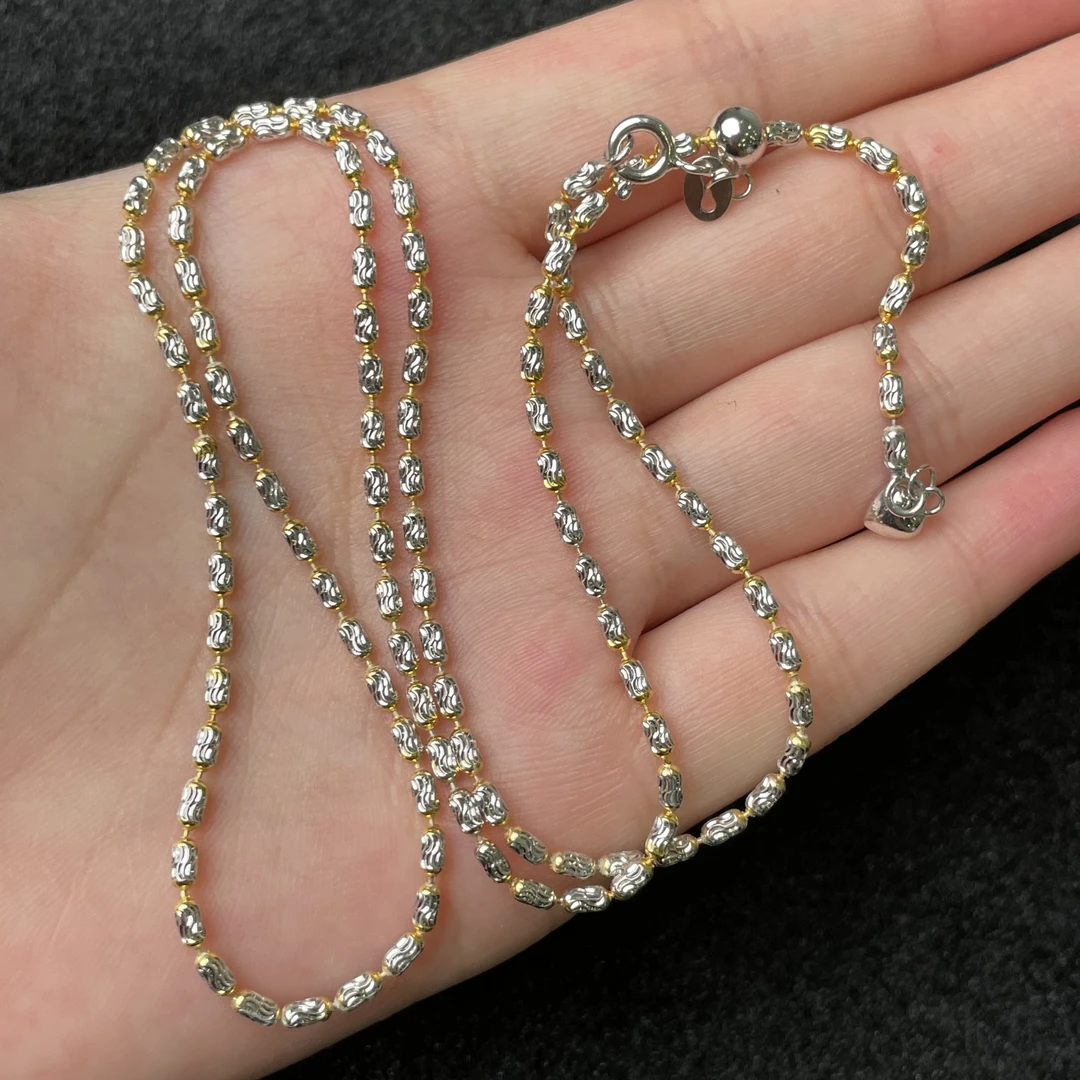 925银银制品 【闪闪珠宝】925银双月亮爱心调节链 CAN2780224