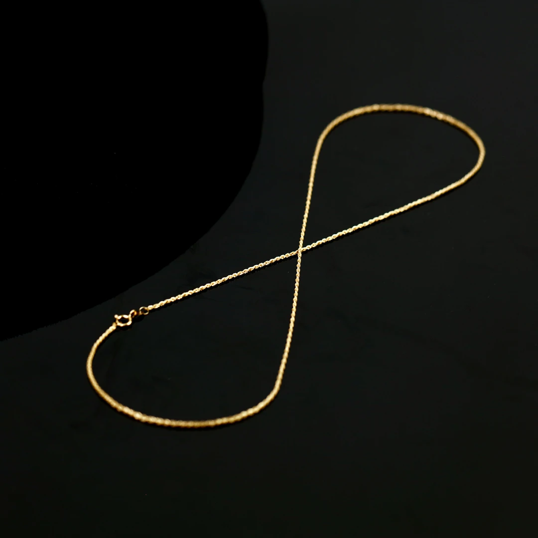 【玉氏珠宝】18k金麻花项链 CAN180085