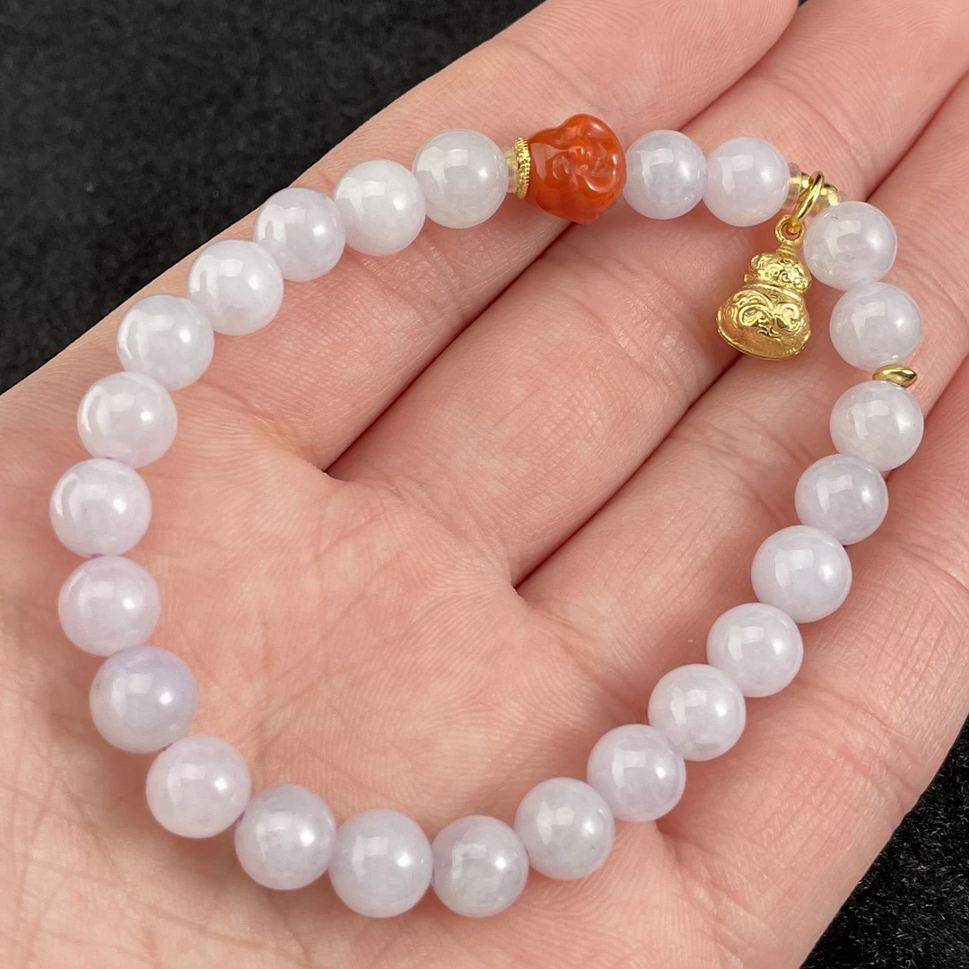 【玉氏珠宝】缅料A货 翡翠手串-约7mm多样性发货 发其一CAN2510002