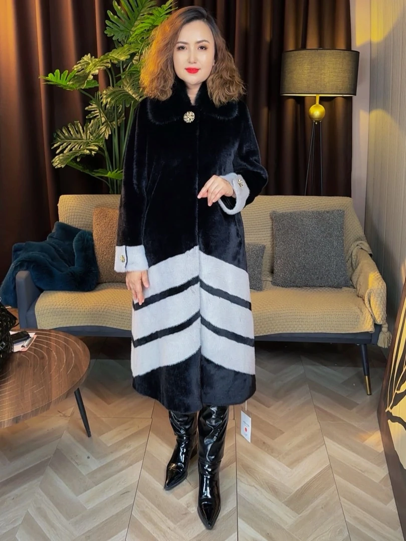 2024新款豹纹长款外套时尚环保大衣（00-17）