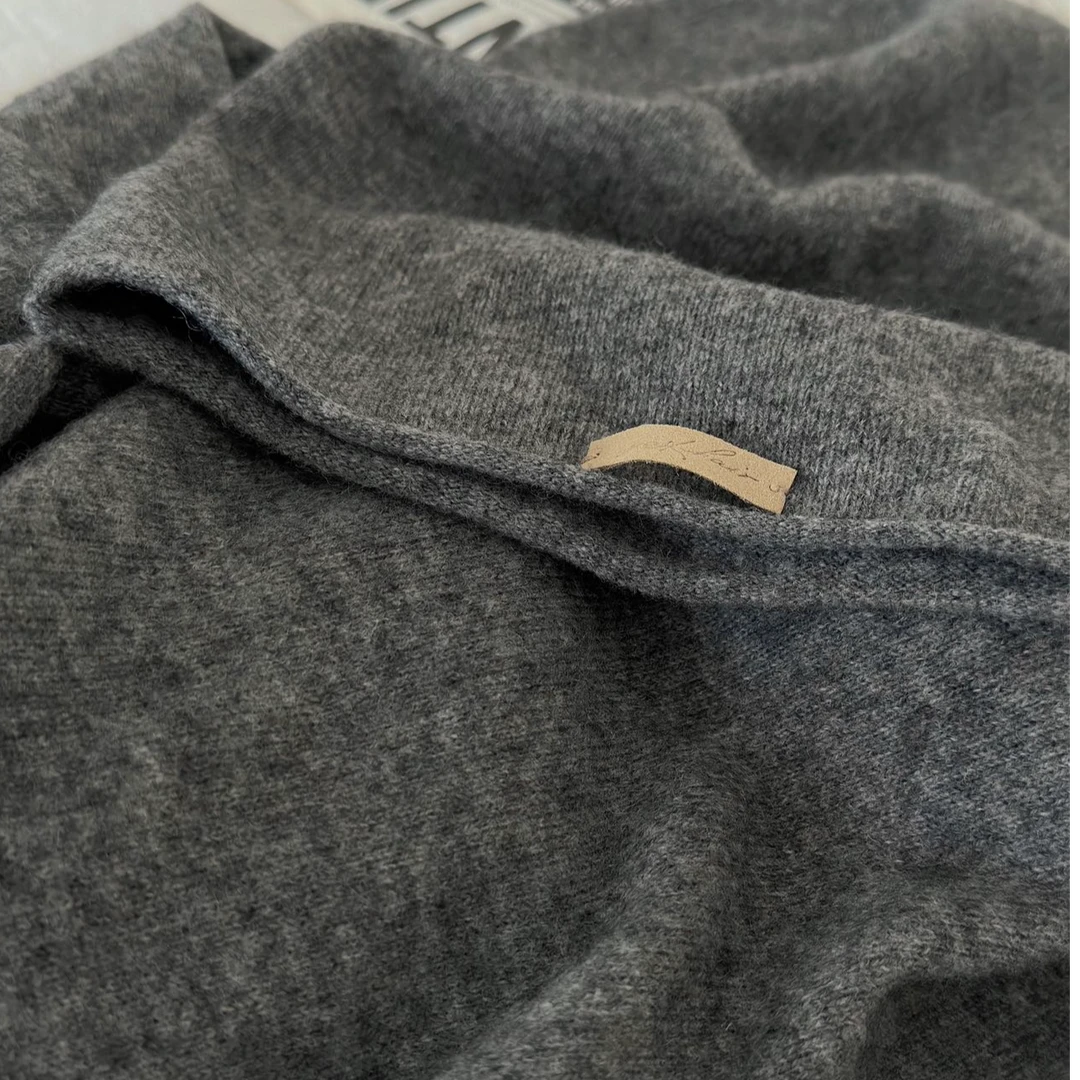 牦牛绒围巾针织保暖秋冬新款纯色时尚休闲百搭