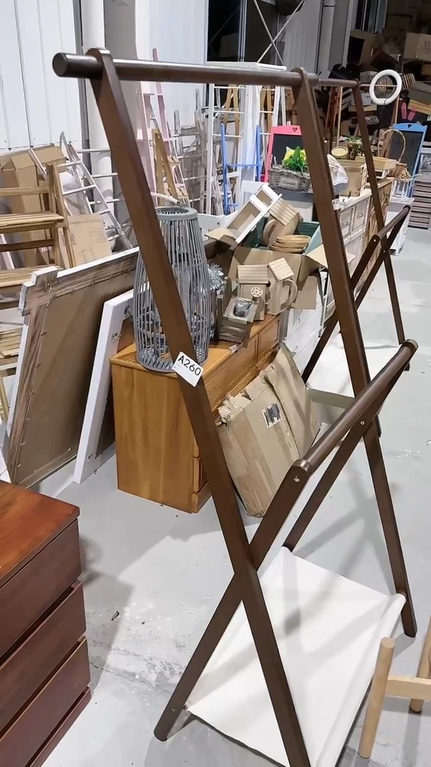 【闪购商品】样品孤品单品库存70厘米中号胡桃衣帽架