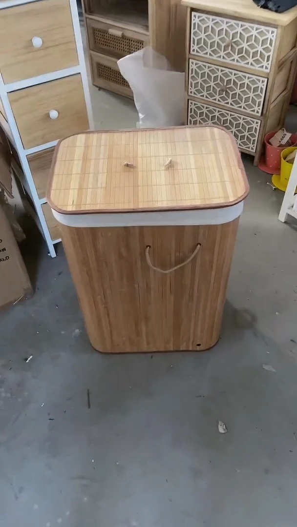 【闪购商品】竹子脏衣篮 折叠款