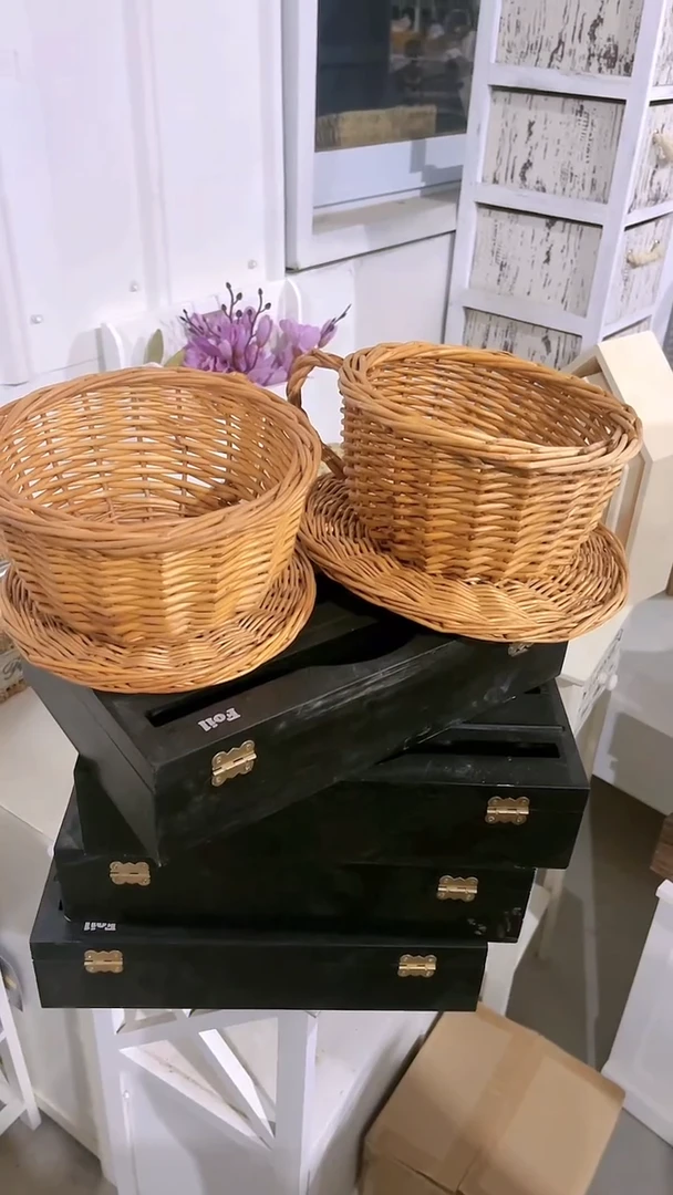 【闪购商品】柳编茶杯发2只（批条扎头正常属于）