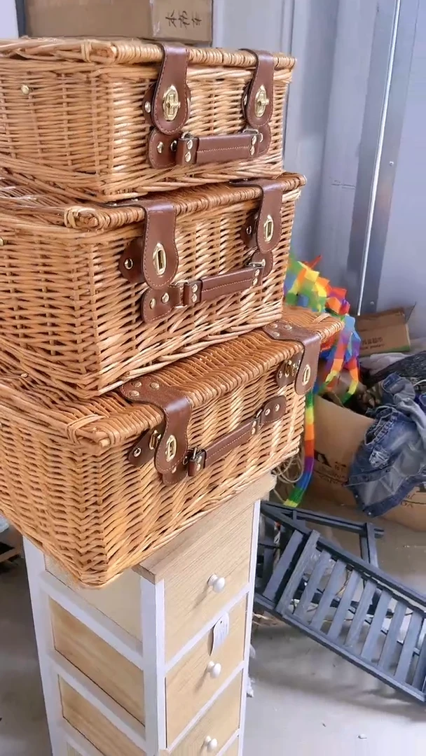 【闪购商品】3件套柳编皮带箱
