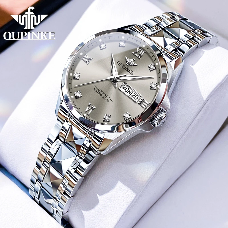 瑞士欧品客名表全自动经典百搭气质高档轻奢时尚机械手表女士3262