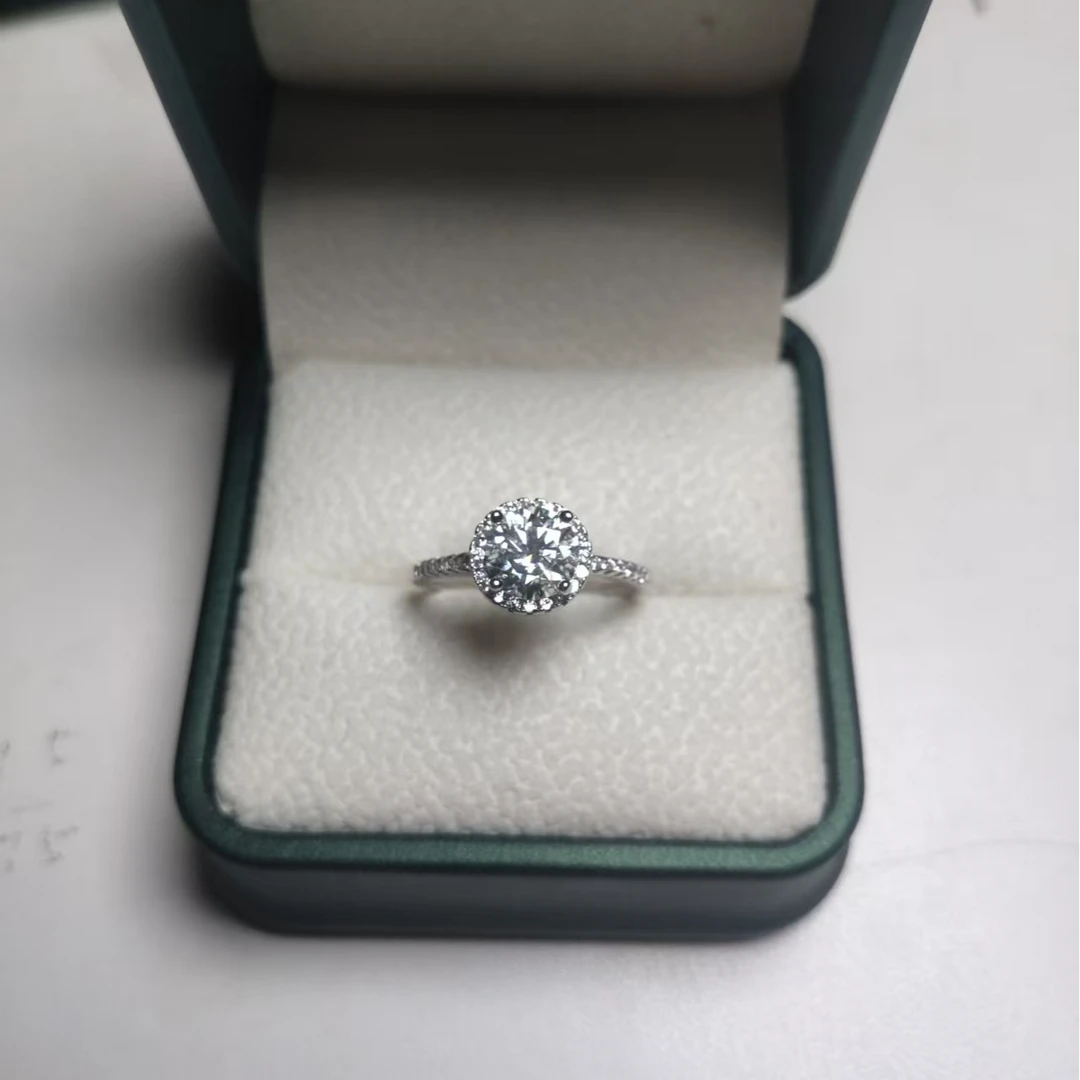 合金合成锆石戒指 经典时尚镶嵌精致百搭女士戒指741