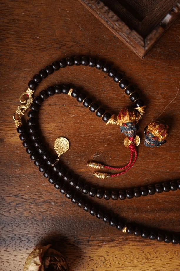 坠链均925银树脂 精致大黑天头像项链