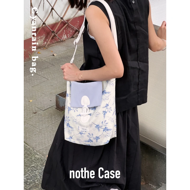 nothe Case「青雨」原创新中式大容量斜挎包复古百搭小众单肩包