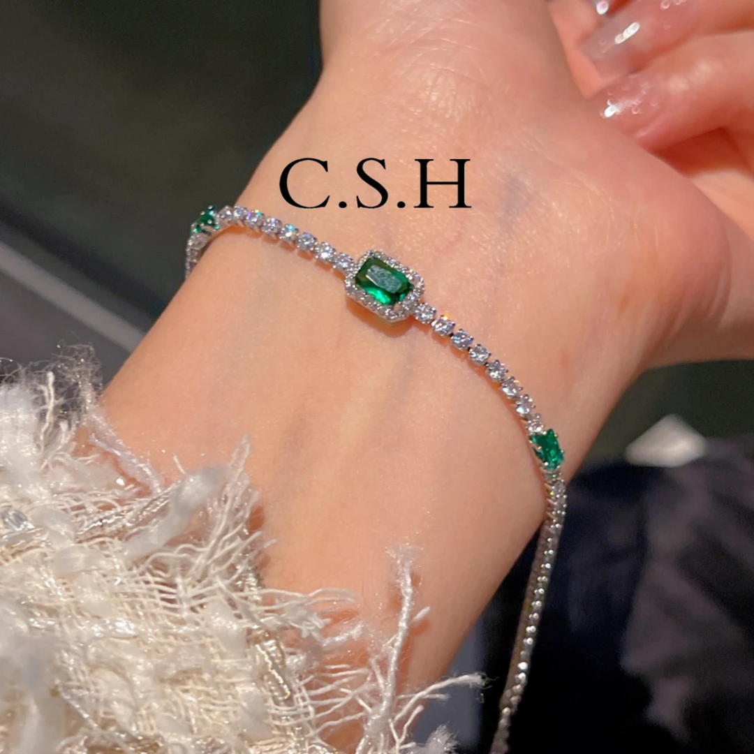 铜合金合成锆石手链 手链E2113