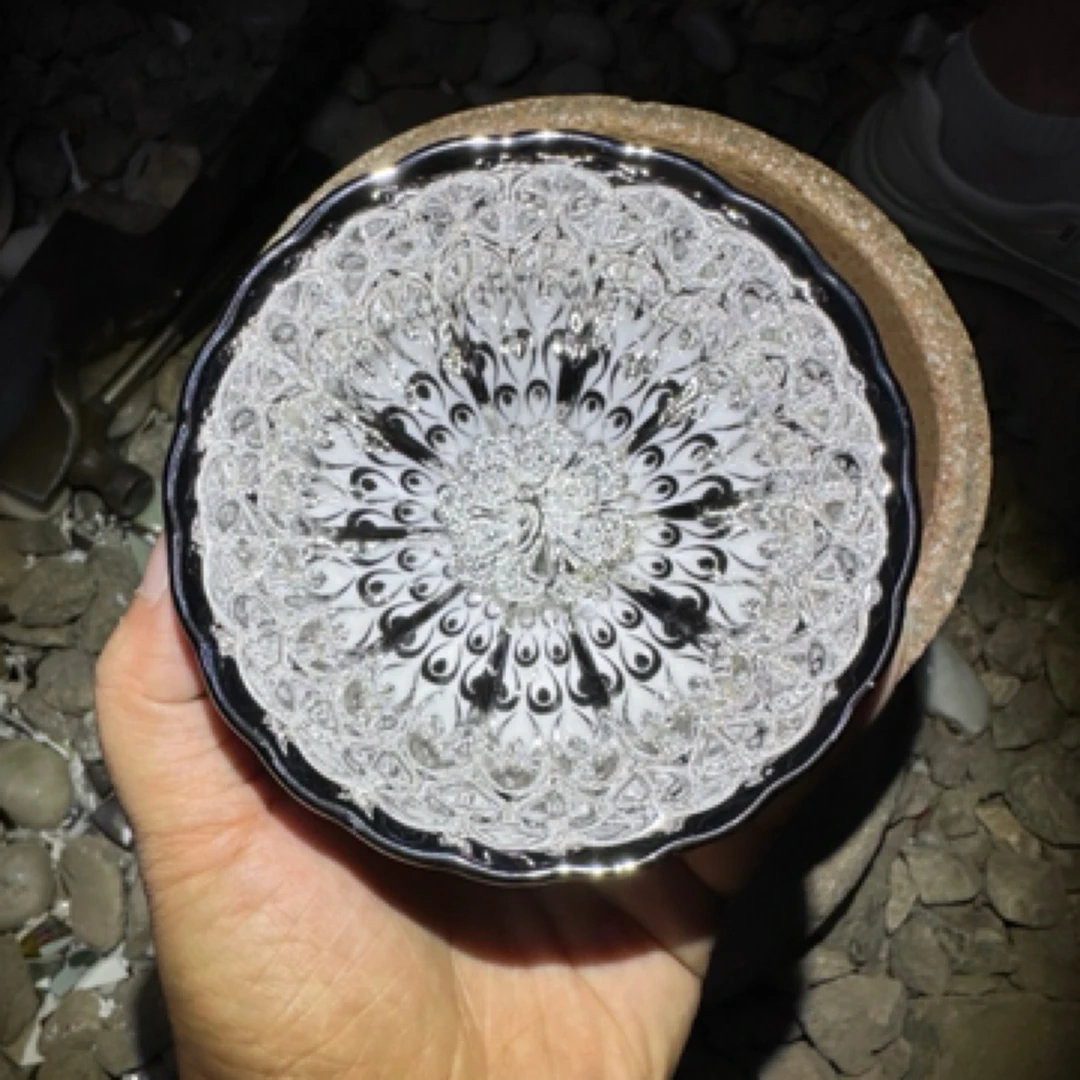 高端茶器 冰清玉洁孔雀 主人杯A122zd