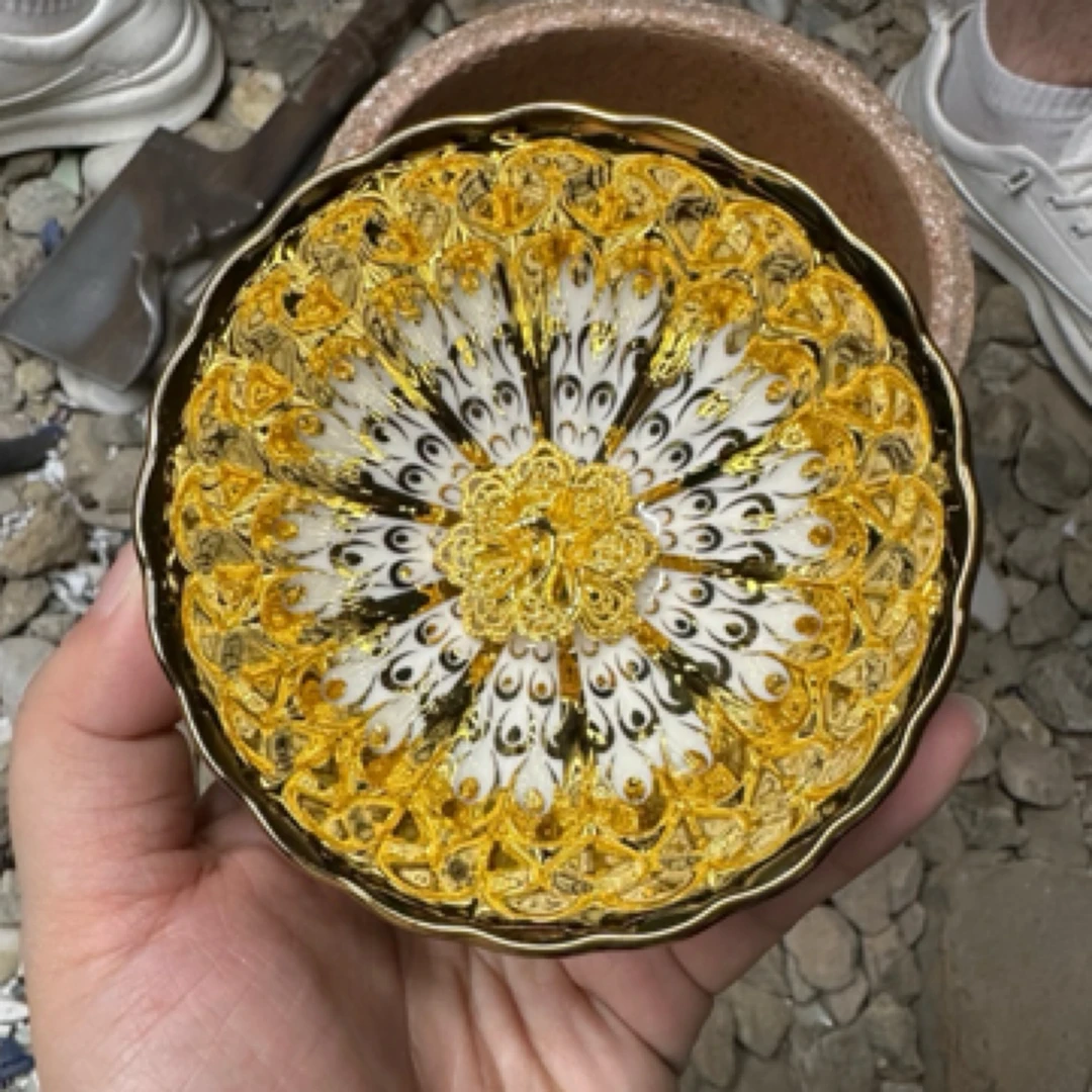 高端茶器 金玉满堂孔雀 主人杯A122zd