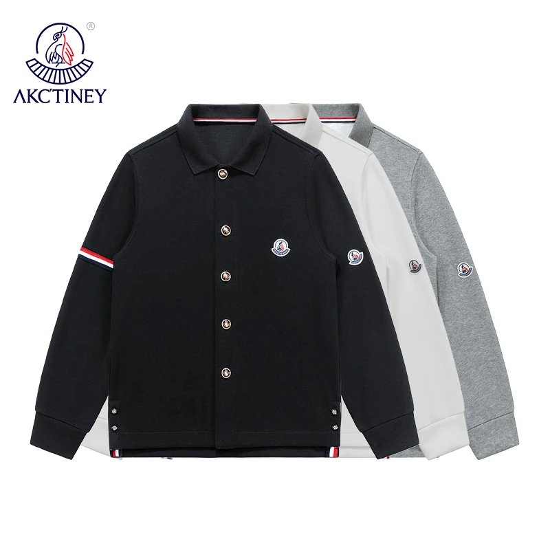 前古鸟品牌春秋开衫时尚休闲拼接纽扣情侣立领户外夹克男女-5001