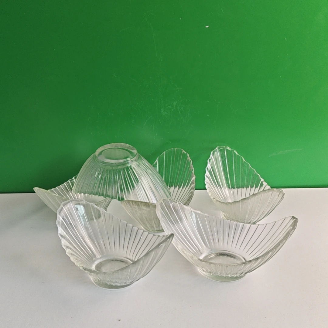 4448 玻璃酱料碗（口径15.5，宽8.5，高8）玻璃餐具不带礼盒C81F