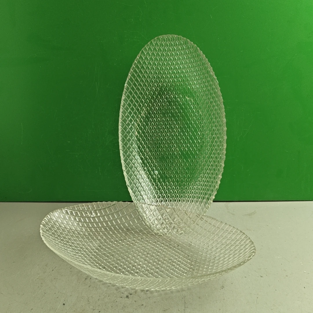 3873（口径28.5 宽15.5 高5）玻璃盘C9