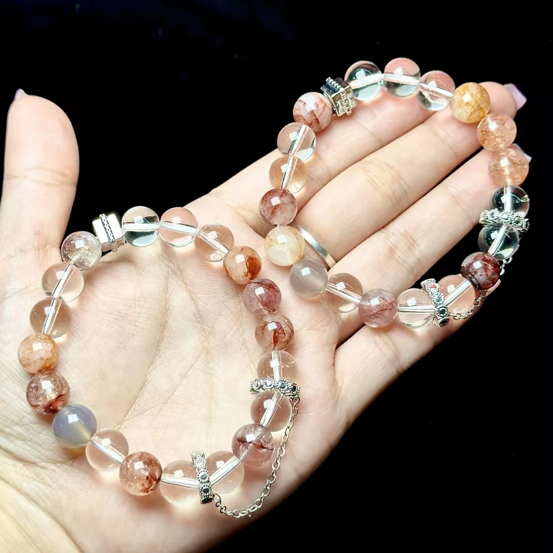 【ZM】胶花水晶DIY手串-约10mm（多样性发其一）