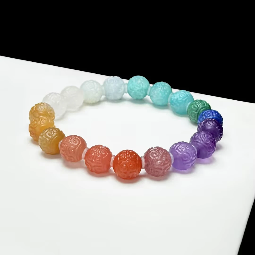 【DL】回纹珠多宝DIY手串-约9mm（多样性发其一）