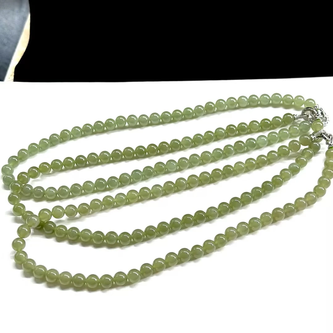 【ZY】和田玉项链-约8mm（多样性发其一）