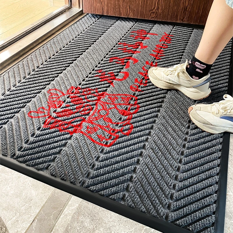 入户门地垫高级感进门门垫家用门口地毯新房进户门吸水脚垫除尘