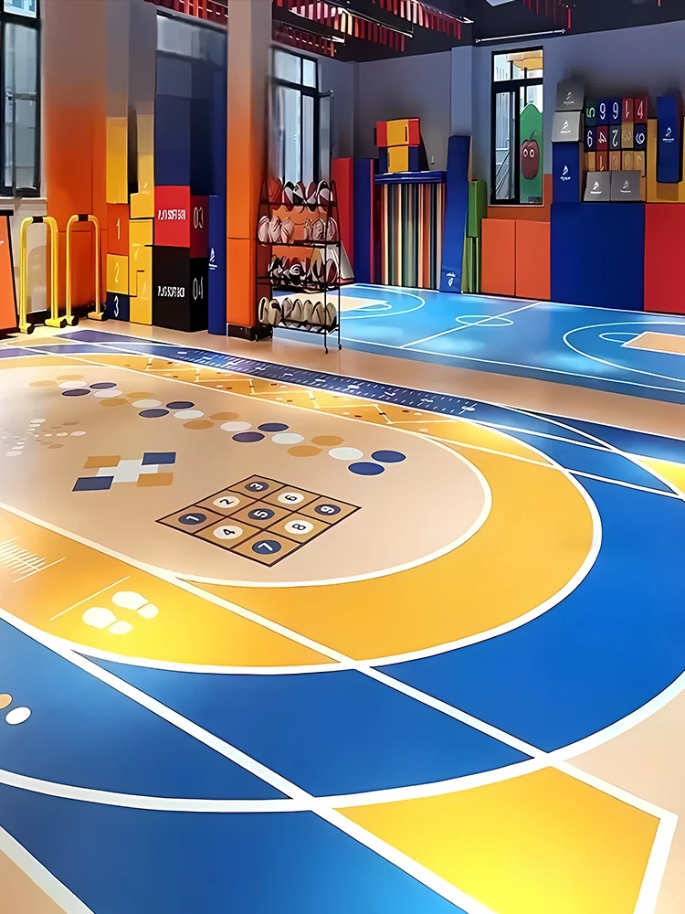 培训机构定制logo地毯商场娱乐中心广告地垫PVC运动地胶图案定做