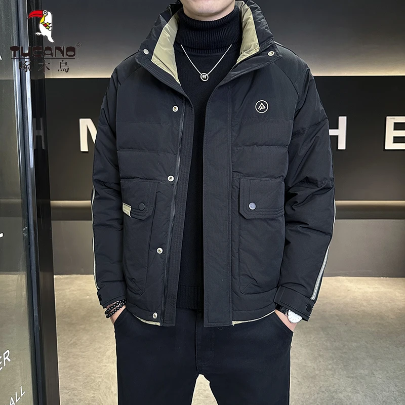 TUCANO/啄木鳥鸭绒男冬季立领保暖潮流男士休闲加厚羽绒外套