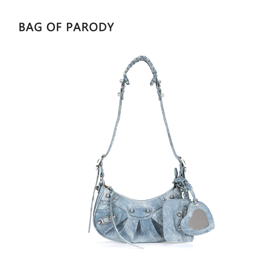 bag of parody2023新款机车包单肩腋下时尚女士潮流