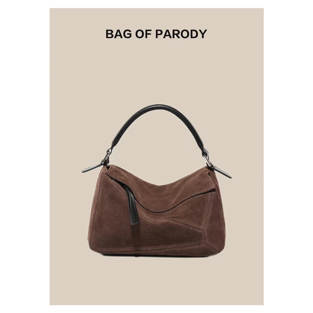 bag of parodyBag of parody新款牛皮几何包手拿斜挎大容量包包11