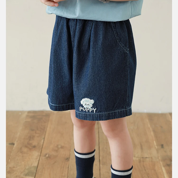 幼悠儿童时尚洋气裤子夏季薄款童装男童百搭卡通短裤外穿潮N4772