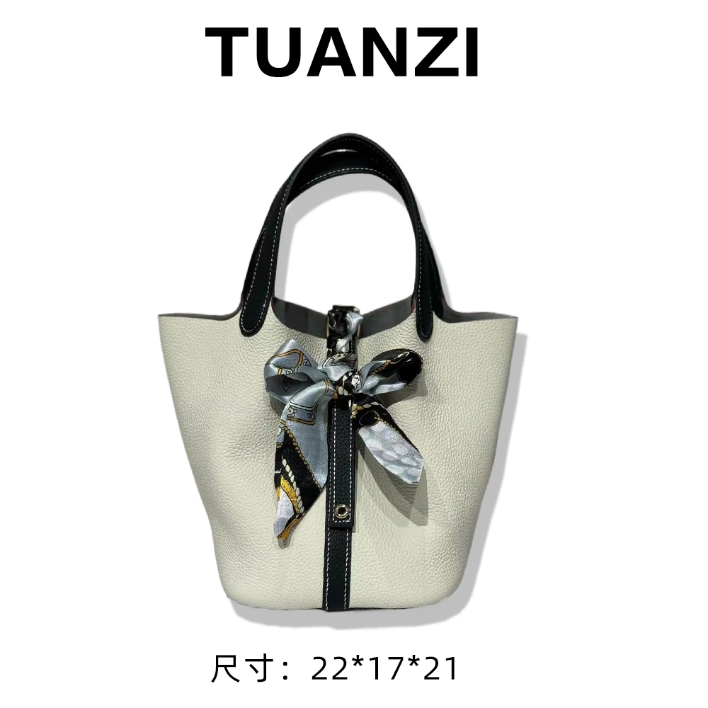 【高端玩家】XKY-6980-白配黑 新款休闲百搭经典腋下斜跨女包