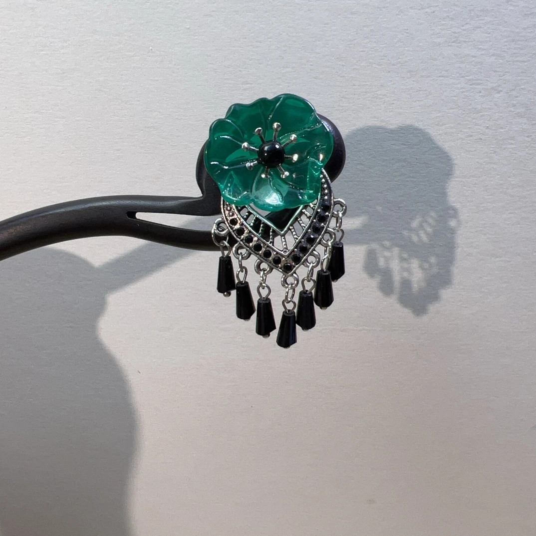 18cm黑檀木发簪中式发簪旗袍头饰古典复古风国风新中式日常百搭