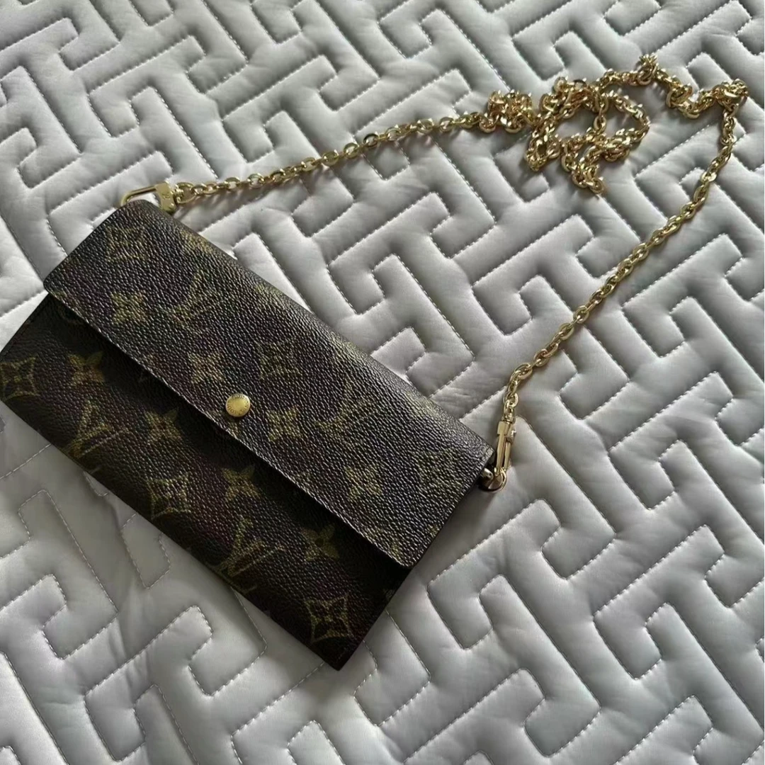 99新 LouisVuitton/路易威登 安琳/金豆豆钱包/公价7600