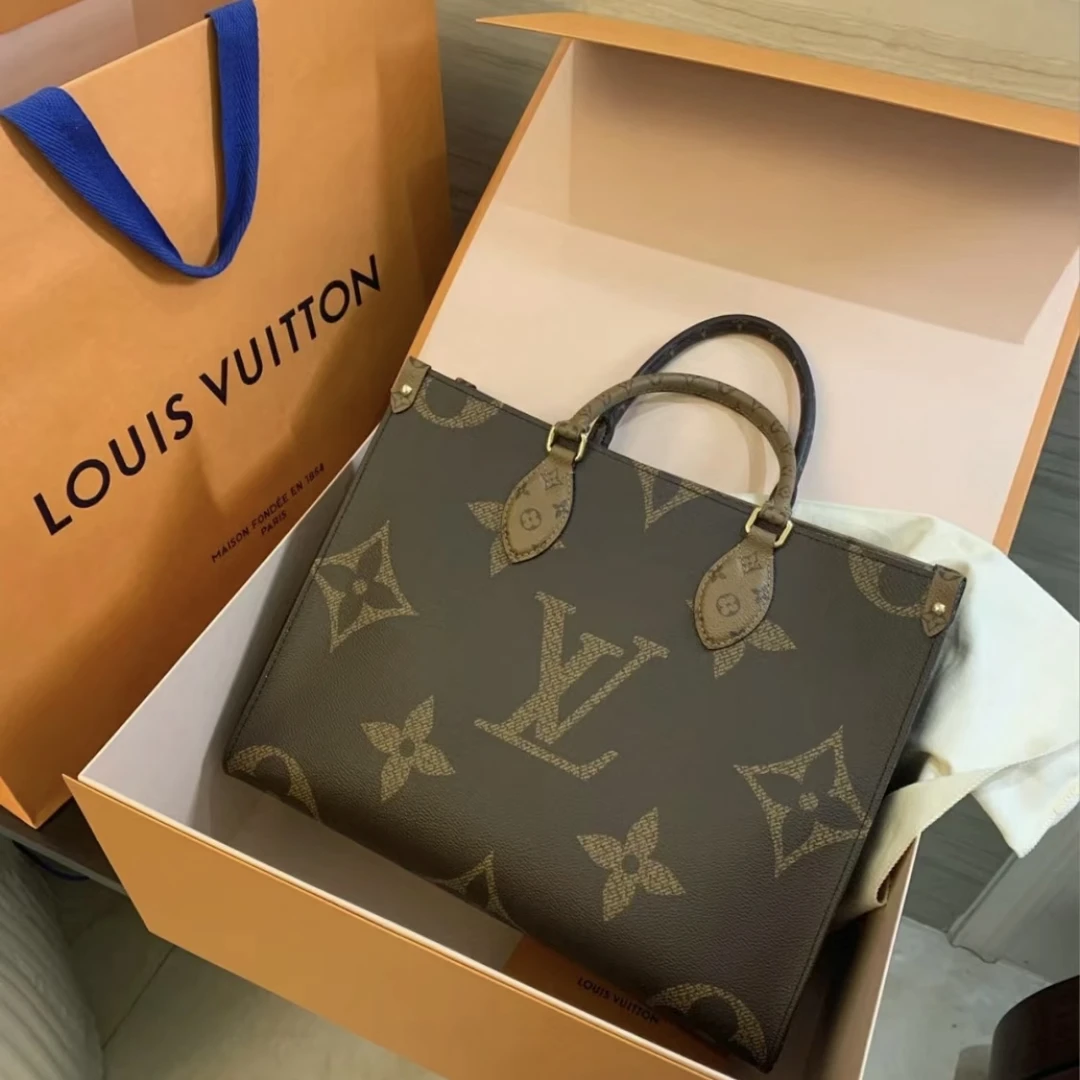 99新 LouisVuitton/路易威登 安琳/on the go现代款/丛林系列